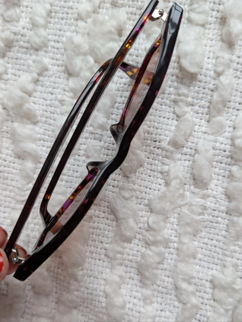 Betsey Johnson Tortoise Shell Prescription Sunglasses Hot Pink Case Wayfarer